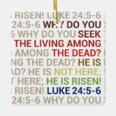He is Risen Keramikornament (Vorderseite)