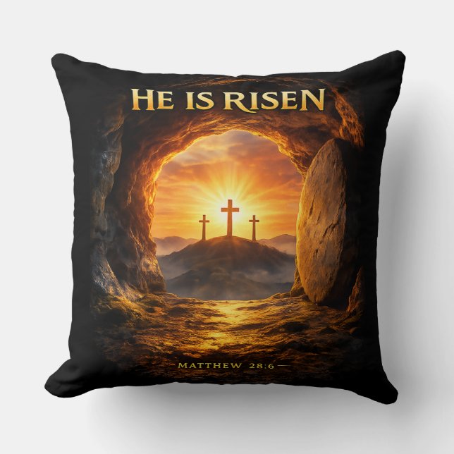 He is Risen Kissen (Vorderseite)