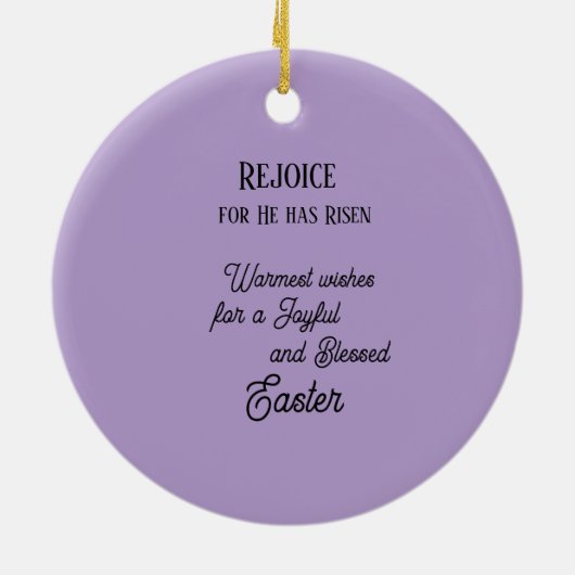 He is Risen Ornament (Hinten)