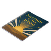 He Is Risen Personalized Faith Journal Notizblock (Linke Seite)