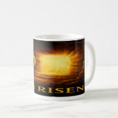 “He Is Risen – Radiant Tomb Resurrection Mug” Kaffeetasse (VorderseiteRechts)