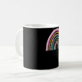 He Is Risen Rainbow Kaffeetasse (Vorderseite Links)