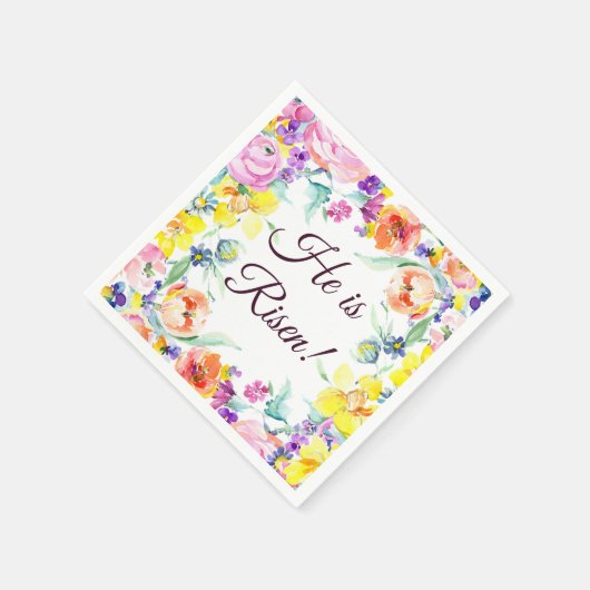 He is risen! serviette (Ecke)