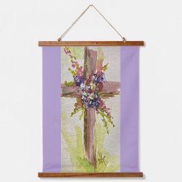 He is Risen  Wandteppich Mit Holzrahmen