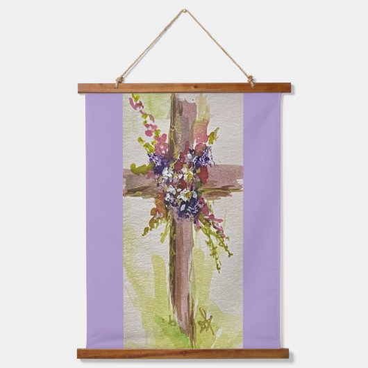 He is Risen  Wandteppich Mit Holzrahmen (Vorderseite)