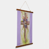 He is Risen  Wandteppich Mit Holzrahmen (Gewinkelt)