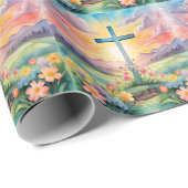 He is Risen, Watercolor Art Geschenkpapier (Rolleneckpunkt)