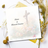 He Is Risen Watercolor Easter Card Karte