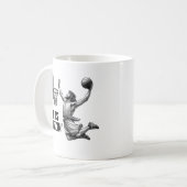 He is Rizzin - Basketball Jesus Funny Jesus Meme Kaffeetasse (Vorderseite Links)