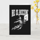 He Is Rizzin Funny Easter Rizz Meme Sketll  Karte (Gelbe Blume)