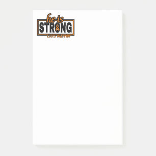 HE IS STRONG... POST-IT KLEBEZETTEL