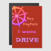He Kapitän Humorous Cruising Magnetkarte (Vorne/Hinten)