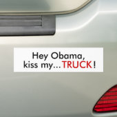 He küssen Obama, mein…, LKW! Autoaufkleber (Auf Auto)