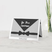 HE laden BRO Trauzeuge-Hochzeit überprüften Einladung (Rückseite)