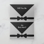 HE laden BRO Trauzeuge-Hochzeit überprüften Einladung (Innenseite)