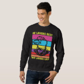 He Laughs Best That Laughs Last Kookaburra Bird Sweatshirt (Vorne ganz)
