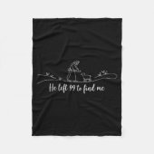 He Left 99 To Find Me Easter Christian Bible Jesus Fleecedecke (Vorderseite)