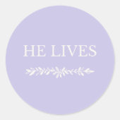 He Lives Christian Easter Sticker (Vorderseite)