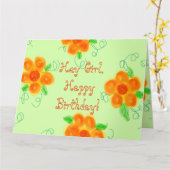 He Mädchen, alles Gute zum Geburtstag Karte (Gelbe Blume)