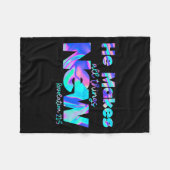 He Makes All Things New Revelation 21_5 Fleecedecke (Vorderseite (Horizontal))