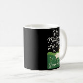 He Makes Me Lie Down In Green Pastures  Kaffeetasse (VorderseiteRechts)
