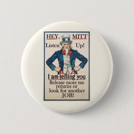 He Mitt! Uncle Sam Will Sie… Button (Vorderseite)