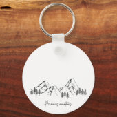 He Moves Mountains Schlüsselanhänger (Vorderseite)