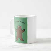 He nehmen Sie ihm einfaches Big Bear Waldland Kaffeetasse (Vorderseite Links)