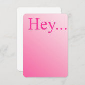 He....Note Card Mitteilungskarte (Vorne/Hinten)