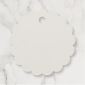 He or She? Botanical Gender Reveal Geschenkanhänger (Rückseite)