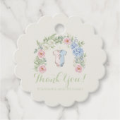 He or She? Botanical Gender Reveal Geschenkanhänger (Vorderseite)