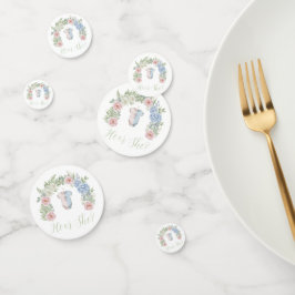 He or She? Botanical Gender Reveal Konfetti