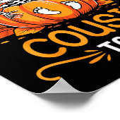 He Or She Cousin To Be Halloween Skeleton Baby Rev Poster (Ecke)