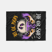 He Or She Mom To Be Baby Reveal Halloween Costume  Fleecedecke (Vorderseite (Horizontal))