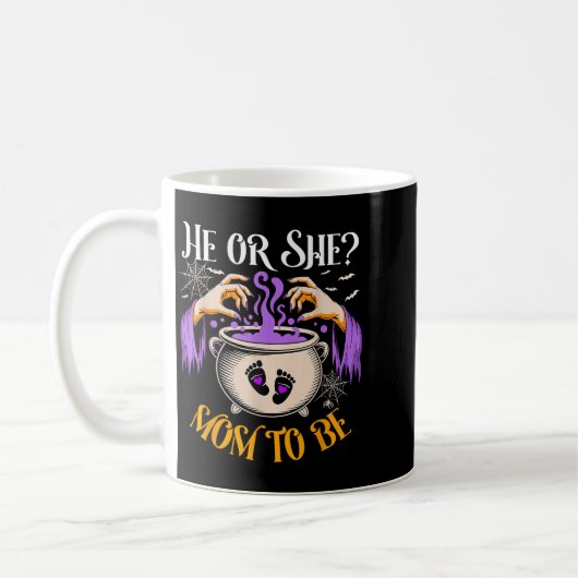 He Or She Mom To Be Baby Reveal Halloween Costume Kaffeetasse (Links)