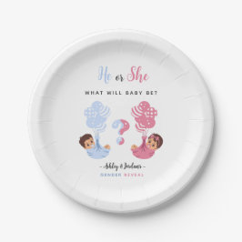 He or She Twins Balloon Gender Reveal  Pappteller