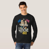 He or She Uncle to Bee Gender Reveal Oncle Baby Sh T-Shirt (Vorne ganz)