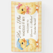 He or She WADDLE IT BE? Gender Reveal banner (Vertikal)