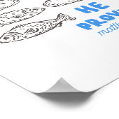 He Provides Bread and Fish Christian Wall Art Poster (Ecke)