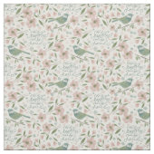 He Restores My Soul Botanical Spring Pattern Stoff (Muster)