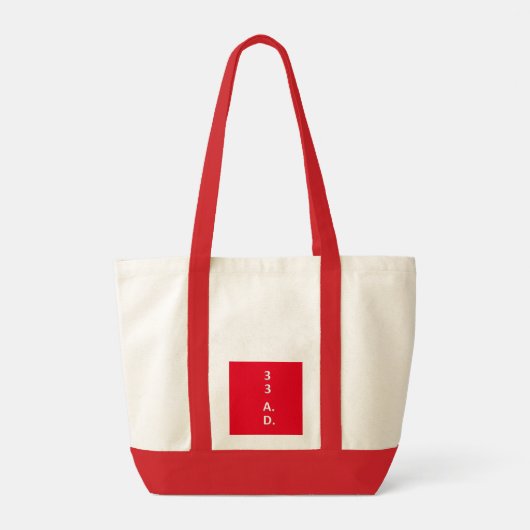 He Rose Red Tote Bag Tragetasche (Rückseite)