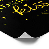 He’s My Midnight Kiss Romantic Saying Matching Cou Poster (Ecke)