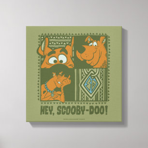 He Scooby-Doo Stammes- quadratische Grafik Leinwanddruck