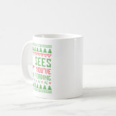 He Sees What You've Been Reading Christmas Book Wo Kaffeetasse (Vorderseite Links)