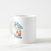 He Sees What You've Been Reading Santa Christmas B Kaffeetasse (Vorderseite Links)