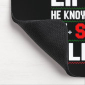 He Sees You Lifting Skip Legs Gym Enthusiasts Funn Mousepad (Ecke)