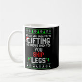 He Sees You When You're Lifting He Knows When You Kaffeetasse (Links)