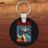 He Sees You When You're Sleeping Merry Christmas  Schlüsselanhänger (Vorderseite)