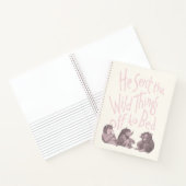 He Sent the Wild Things Off to Bed - Pink Notizblock (Innenseite)