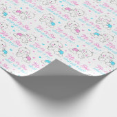 He she New Baby Geschenkpapier (Ecke)